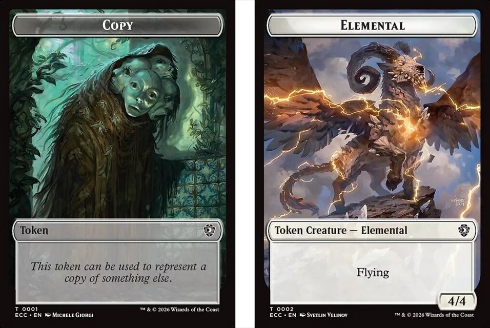 (英)コピー トークン / Copy Token No.001 - エレメンタルトークン / Elemental Token 【ECC-TOKEN】 No.002