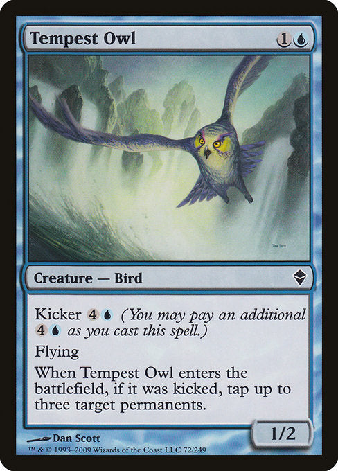(英)【Foil】嵐のフクロウ / Tempest Owl【ZEN】 No.072