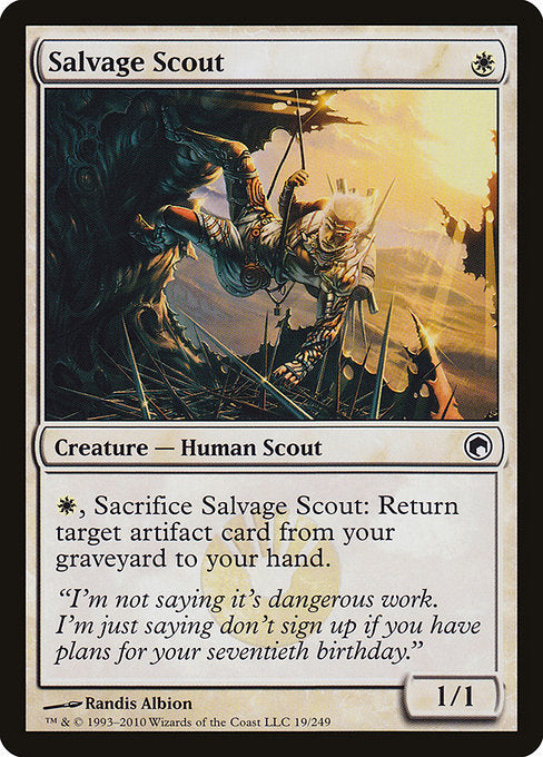 (英)【Foil】回収の斥候 / Salvage Scout【SOM】 No.019