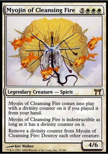 (英)【Foil】浄火明神 / Myojin of Cleansing Fire【CHK】 No.035