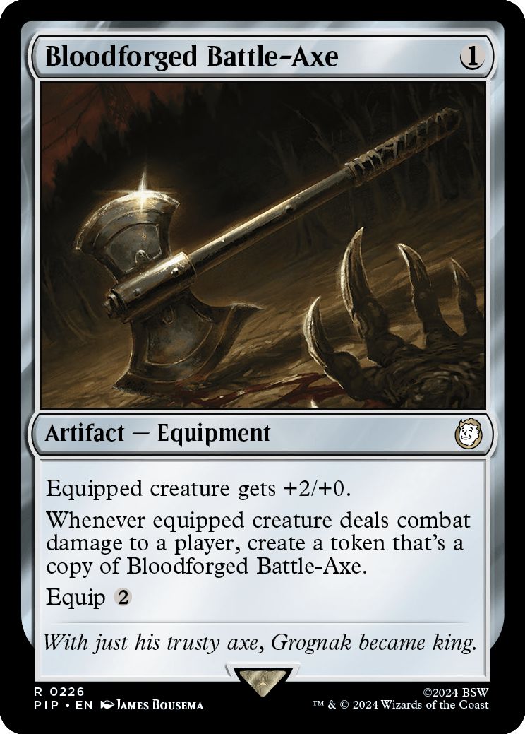 (英)血鍛冶の戦斧 / Bloodforged Battle-Axe【PIP】 No.0226