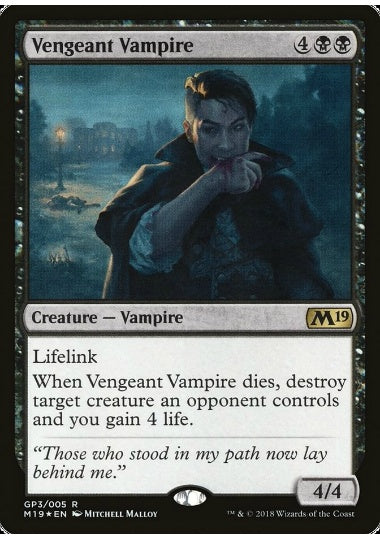 (英)【Foil】復讐する吸血鬼 / Vengeant Vampire【PRM】Gift Pack2018プロモ No.027