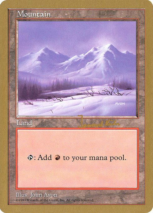 (英)山 / Mountain【WC97】 World Championship Decks 1997 Janosch Kuhn 金枠 No.110