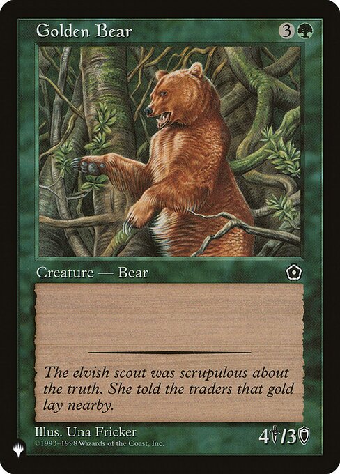 (英)金色熊 / Golden Bear【P02】 PWシンボル付き再販 No.127