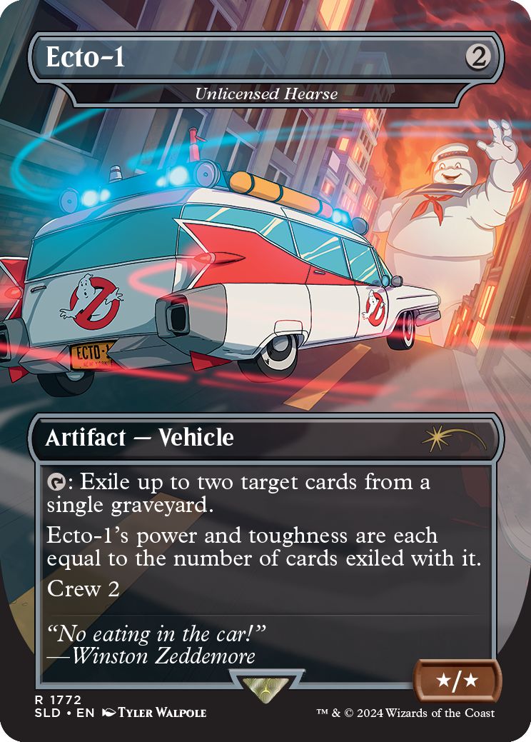 (英)【Foil】Ecto-1[未認可霊柩車 / Unlicensed Hearse]【SLD】Secret Lair x Ghostbusters: The Real Ghostbusters No.1772