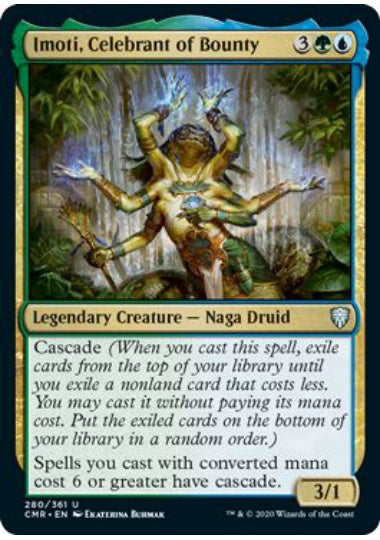(英)【Foil】報奨の祝賀者、イモーティ / Imoti, Celebrant of Bounty【CMR】 No.280