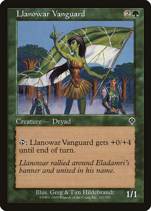 (英)ラノワールの先兵 / Llanowar Vanguard【INV】 No.197