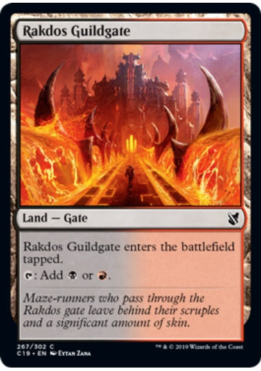 (英)ラクドスのギルド門 / Rakdos Guildgate【C19】 No.267