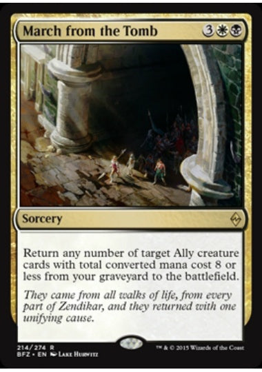 (英)墓所からの行進 / March from the Tomb【BFZ】 No.214