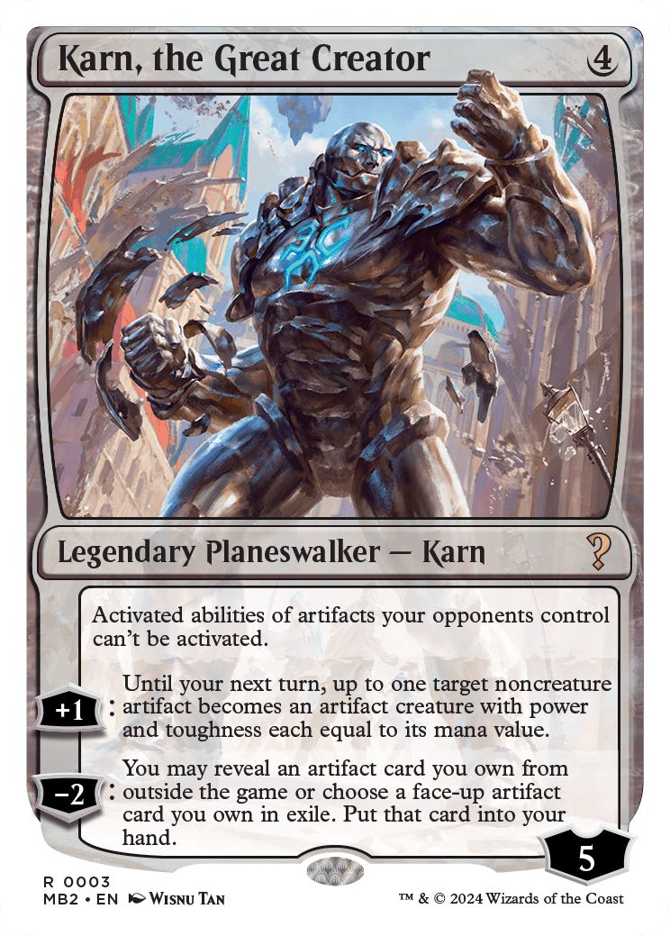 (英)大いなる創造者、カーン / Karn, the Great Creator【MB2】 No.003