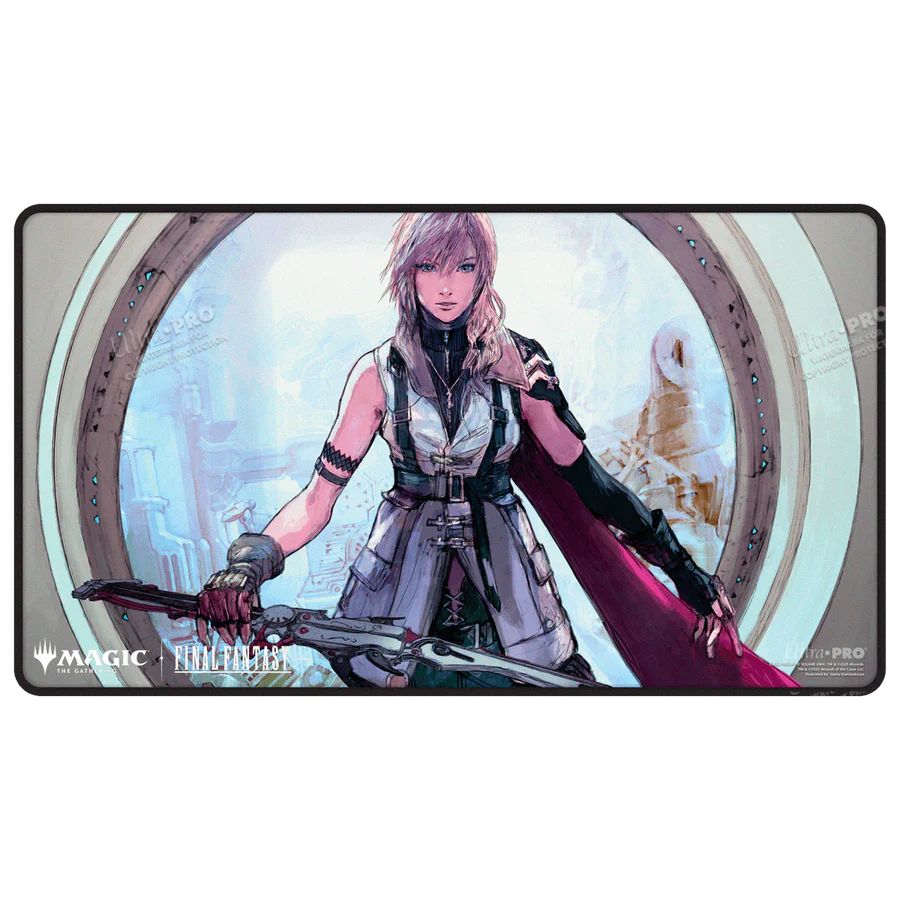 【サプライ】 ウルトラプロ シーンドライブ、ライトニング 黒スティッチドプレイマット / Ultra PRO Lightning, Army of One Black Stitched Playmat(38763) ※発送方法は「ゆうパック」を選択してください。