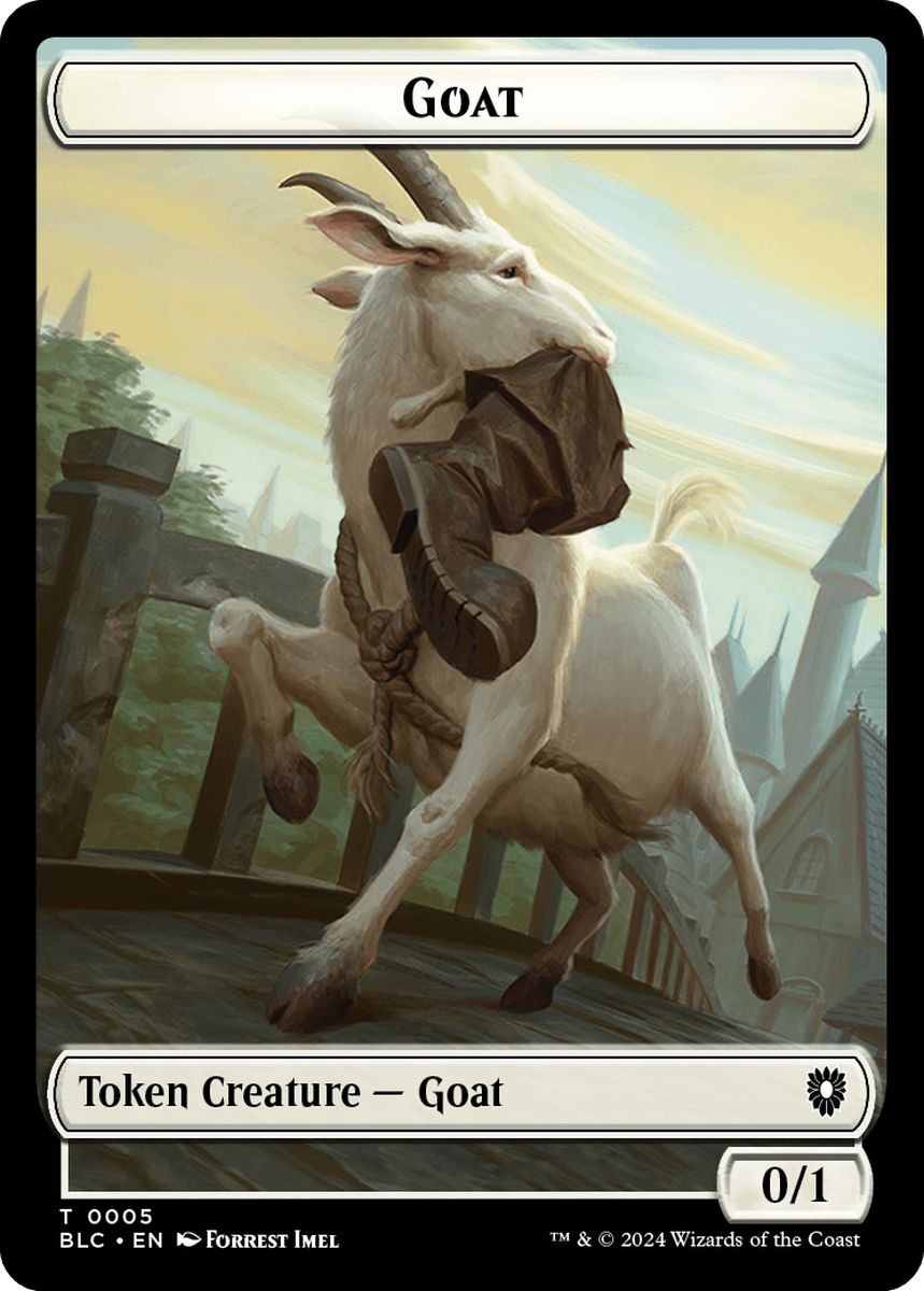 (英)ヤギトークン / Goat Token No.005 - 狼トークン / Wolf Token【BLC-TOKEN】 No.032