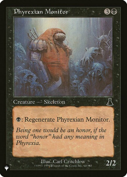 (英)ファイレクシアの監視者 / Phyrexian Monitor【LST】 No.986
