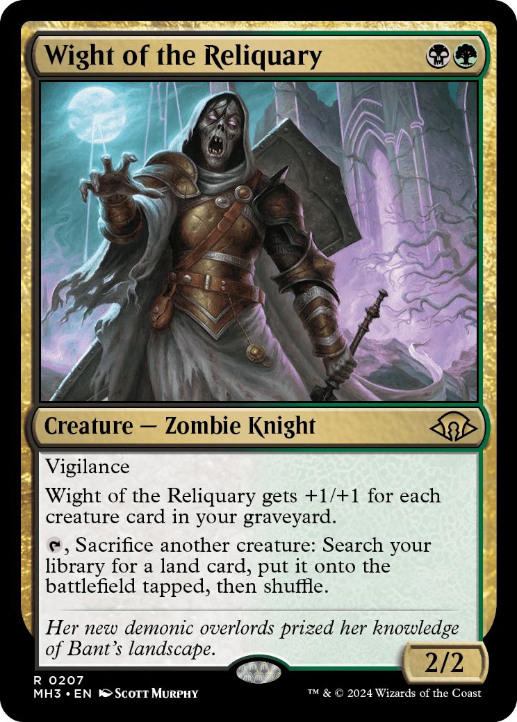 (英)【Foil】聖遺のワイト / Wight of the Reliquary【MH3】 No.207