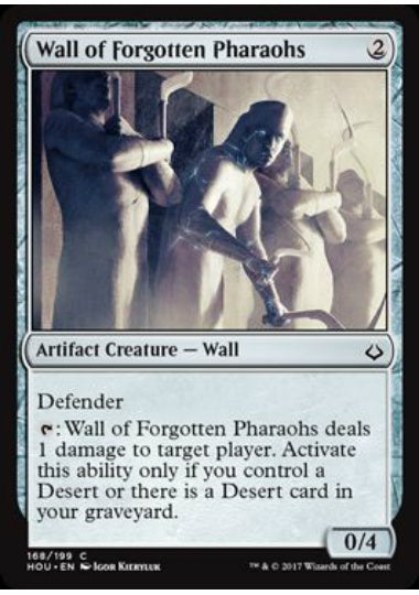 (英)【Foil】忘れられた王族の壁 / Wall of Forgotten Pharaohs【HOU】 No.168