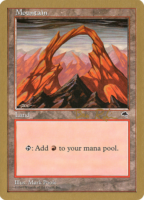 (英)山 / Mountain【WC98】 World Championship Decks 1998 Ben Rubin 金枠 No.100
