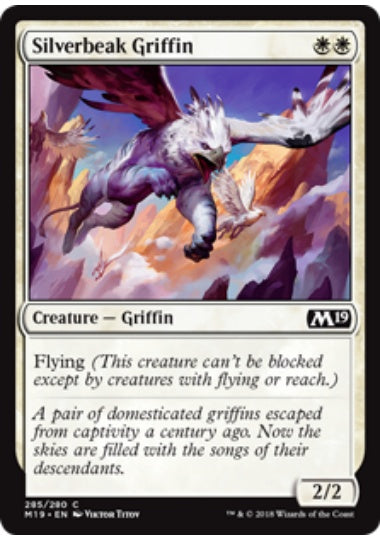 (英)銀嘴のグリフィン / Silverbeak Griffin【M19】 プレインズウォーカーデッキ収録 No.285