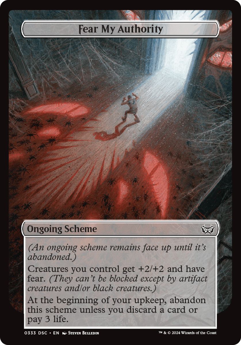 (英)我が威信を恐れよ / Fear My Authority【DSC-SCHEME】 【大判カード】 No.333
