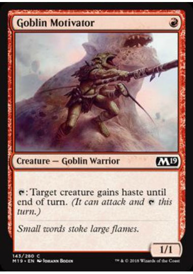 (英)【Foil】ゴブリンの激励者 / Goblin Motivator【M19】 No.143