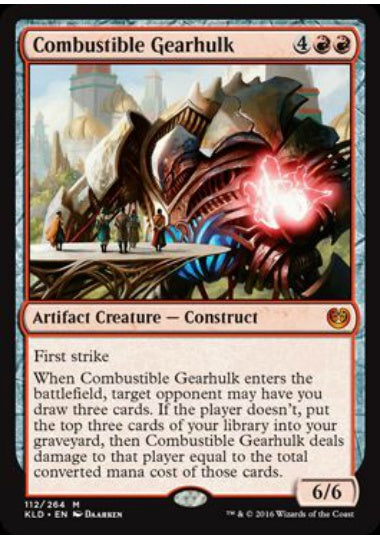 (英)焼却の機械巨人 / Combustible Gearhulk【KLD】 No.112