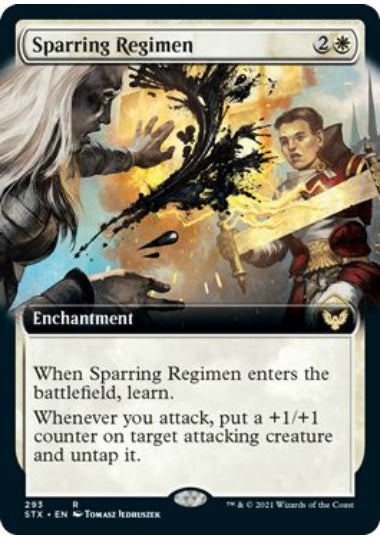 (英)【Foil】戦闘講習 / Sparring Regimen ★拡張枠★ 【STX】 No.293