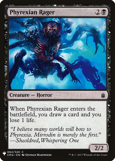 (英)ファイレクシアの憤怒鬼 / Phyrexian Rager【MB1】 No.0732