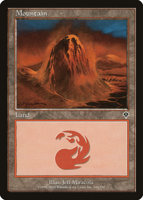 (英)【Foil】山 / Mountain【INV】 No.344