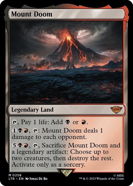 (英)滅びの山 / Mount Doom【LTR】 No.258