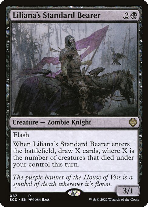 (日)リリアナの軍旗手 / Liliana's Standard Bearer【SCD】 No.087