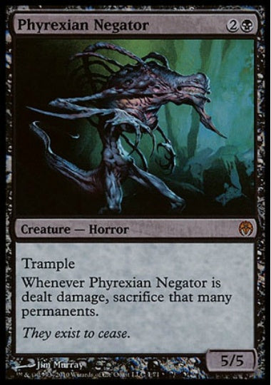 (英)【Foil】ファイレクシアの抹殺者 / Phyrexian Negator【PVSC】絵違いFoil No.001