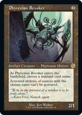 (英)ファイレクシアの破棄者 / Phyrexian Revoker【BRR】 旧枠加工カード No.040