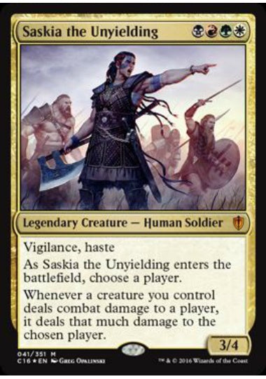 (英)【Foil】不撓のサスキア / Saskia the Unyielding【C16】 No.041