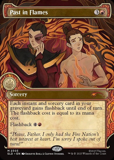 (英)【Foil】炎の中の過去 / Past in Flames【SLD】 Secret Lair x Avatar: The Last Airbender | One with the Elements No.2303