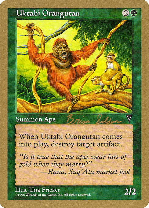 (英)ウークタビー・オランウータン / Uktabi Orangutan【WC98】 World Championship Decks 1998 Brian Selden 金枠 No.068