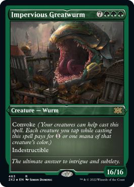 (英)【エッチングFoil】動じない大ワーム / Impervious Greatwurm【2X2】 No.463