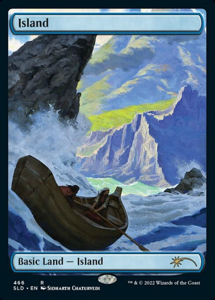 (英)【Foil】島 / Island【SLD】Artist Series: Sidharth Chaturvedi No.466