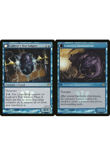 (英)【Foil】ルーデヴィックの実験材料 / Ludevic's Test Subject - ルーデヴィックの嫌悪者 / Ludevic's Abomination【ISD】プレリリースプロモ No.064