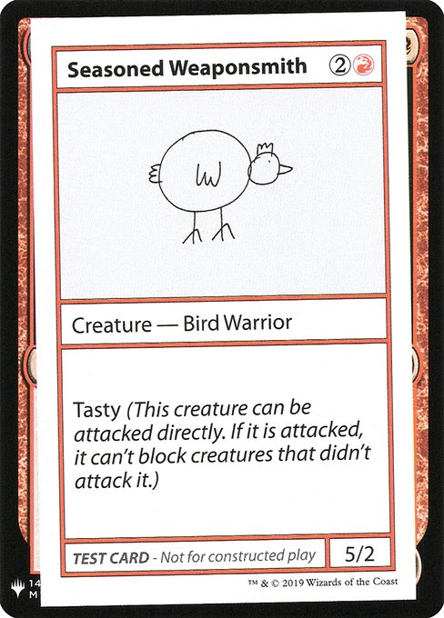 (英)Seasoned Weaponsmith【MB1-TEST】 No.063