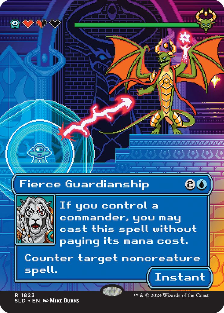 (英)【Foil】激情の後見 / Fierce Guardianship【SLD】Pixel Perfect | Extra Life 2024 No.1823
