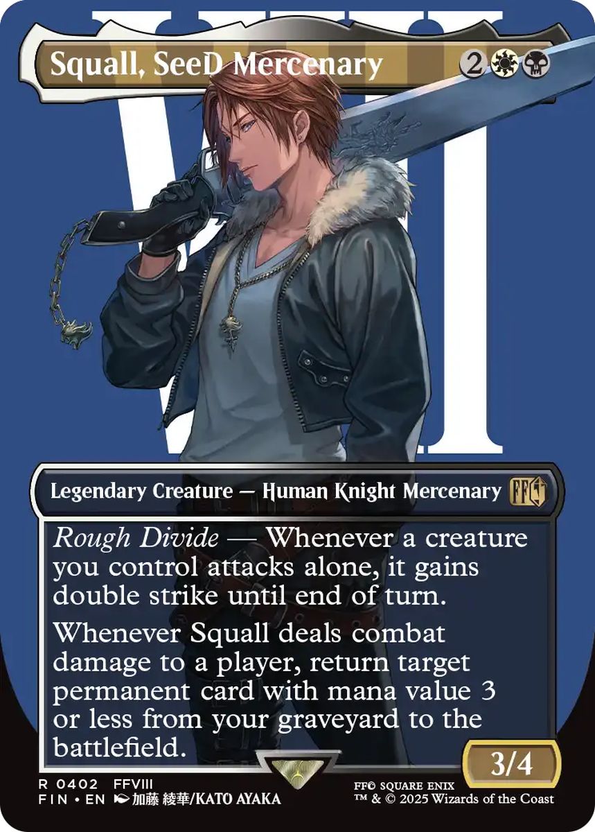 (英)SeeDの傭兵、スコール / Squall, SeeD Mercenary ★ボーダーレス★(キャラクター) 【FIN】 No.402