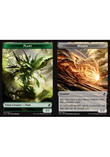 (英)植物トークン / Plant Token No.017 - 変異トークン / Morph Token【C19-TOKEN】 No.027