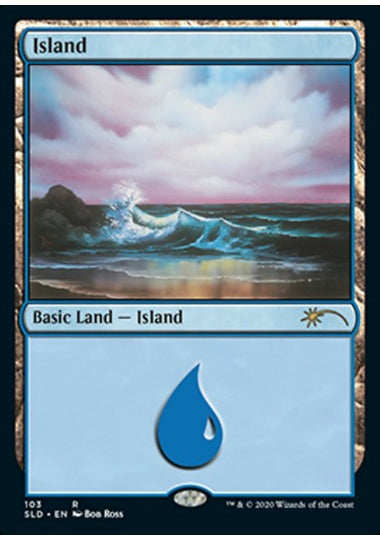 (英)【Foil】島 / Island【SLD】Happy Little Gathering No.103
