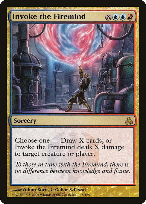 (英)【Foil】火想者の発動 / Invoke the Firemind【GPT】 No.118