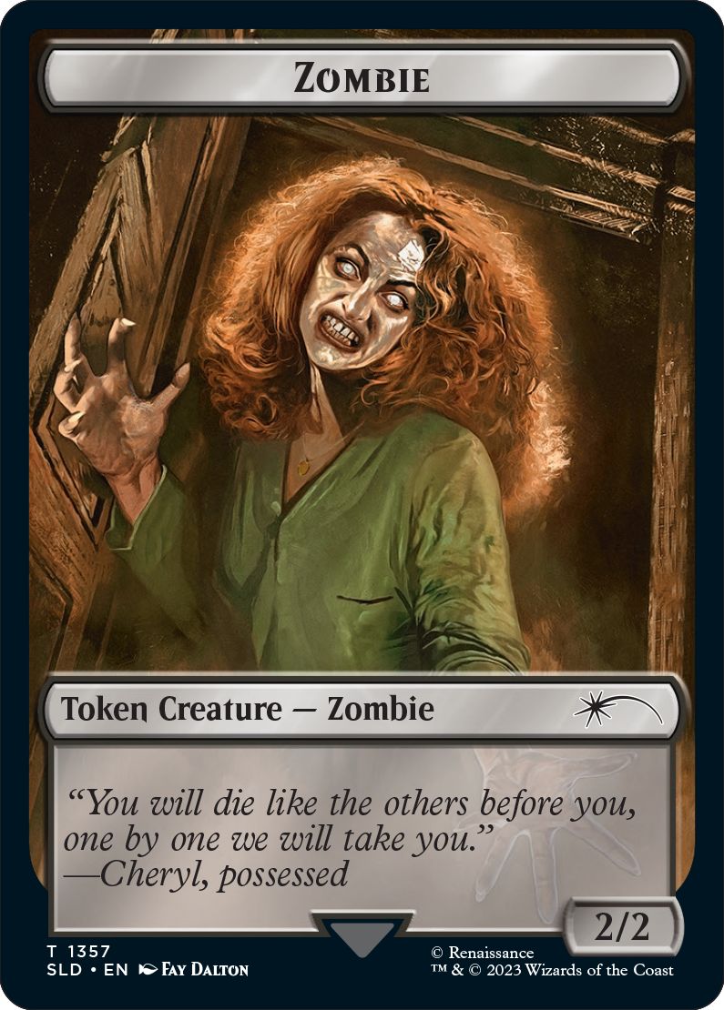 (英)ゾンビトークン / Zombie Token【SLD】 Secret Lair x The Evil Dead No.1357