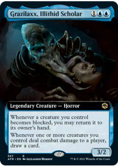 (英)【Foil】イリシッドの学者、グラジラックス / Grazilaxx, Illithid Scholar ★拡張枠★ 【AFR】 No.367