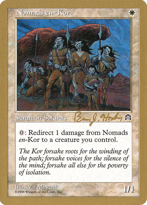 (英)コーの遊牧民 / Nomads en-Kor【WC98】 World Championship Decks 1998 Brian Hacker 金枠 No.010