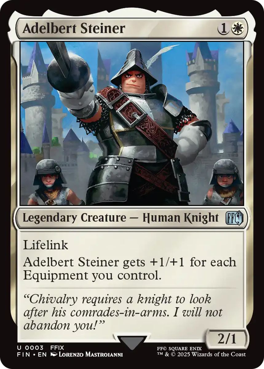 (英)【Foil】プルート隊隊長、スタイナー / Adelbert Steiner【FIN】 No.003