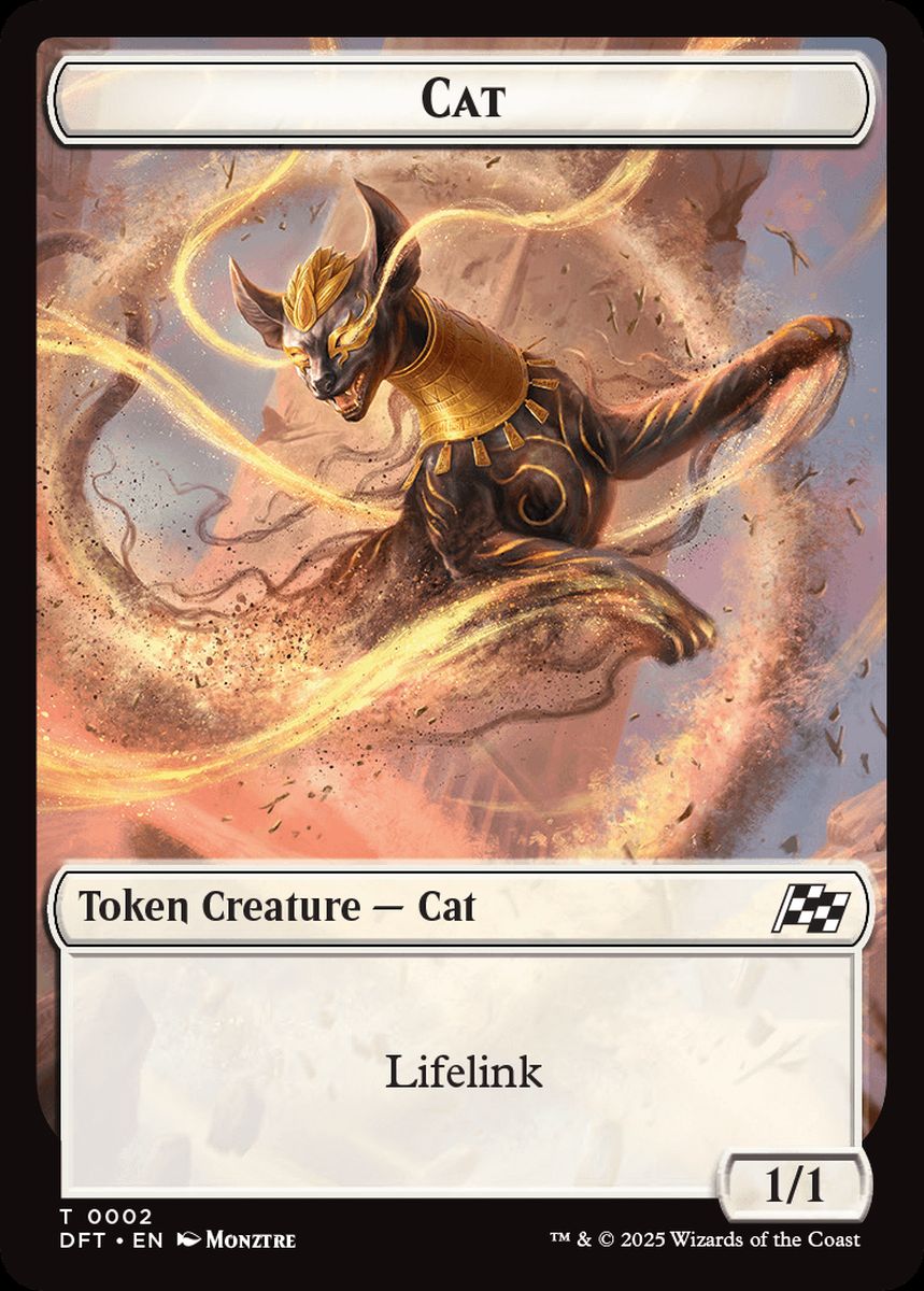 (英)猫トークン / Cat Token【DFT-TOKEN】 No.002