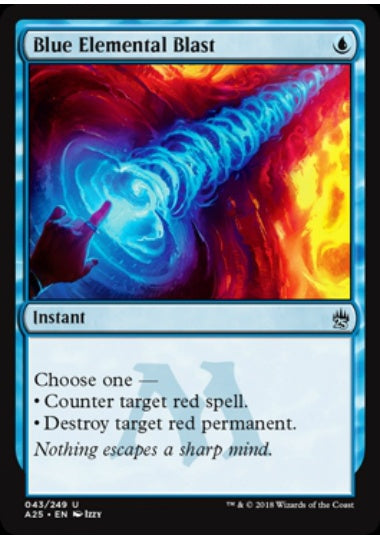 (英)【Foil】青霊破 / Blue Elemental Blast【A25】 No.043