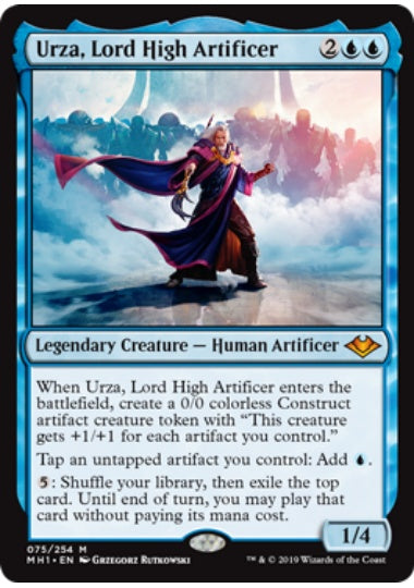 (英)【Foil】最高工匠卿、ウルザ / Urza, Lord High Artificer【MH1】 No.075